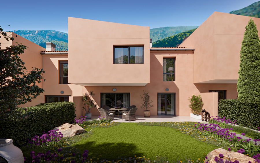 Mediterrane Neubau – Reihenhäuser idyllisch gelegen - Privater Garten (4837)
