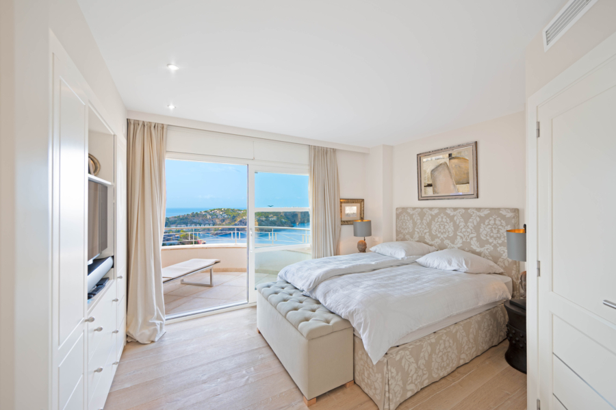 Einzigartiges Penthouse mit unvergleichlichem Hafen- und Meerblick in Port Andratx - Schlafzimmer 2 (5835)