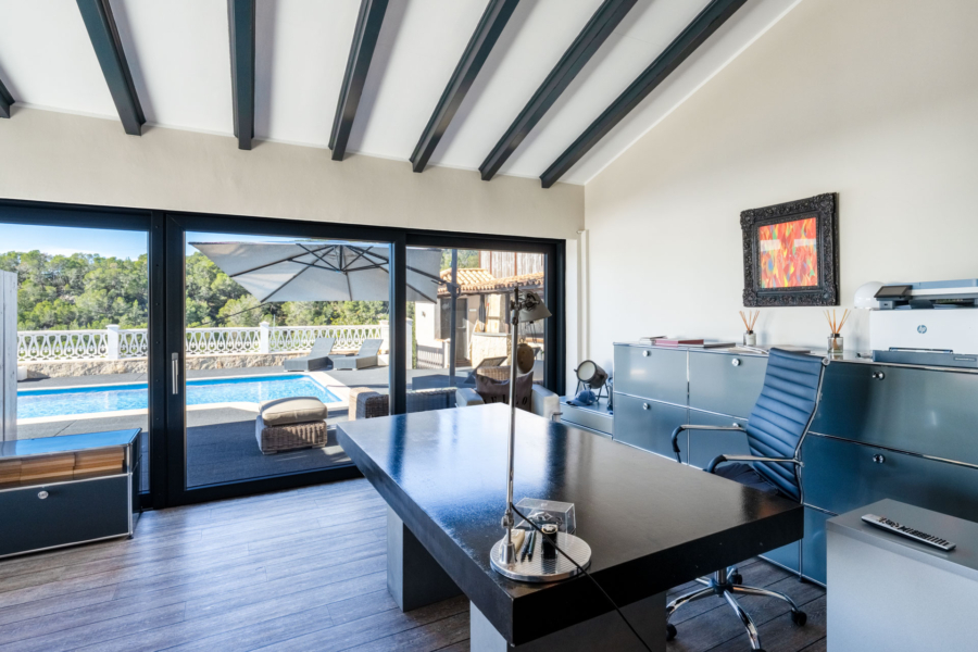 Charmante Meerblickvilla mit Pool und Garten - Büro oder Esszimmer (6042)