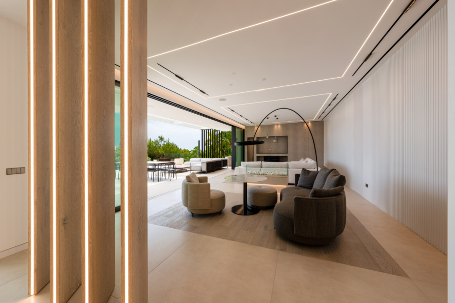Luxuriöse Designervilla mit grandiosem Meerblick - Wohnbereich (4219)