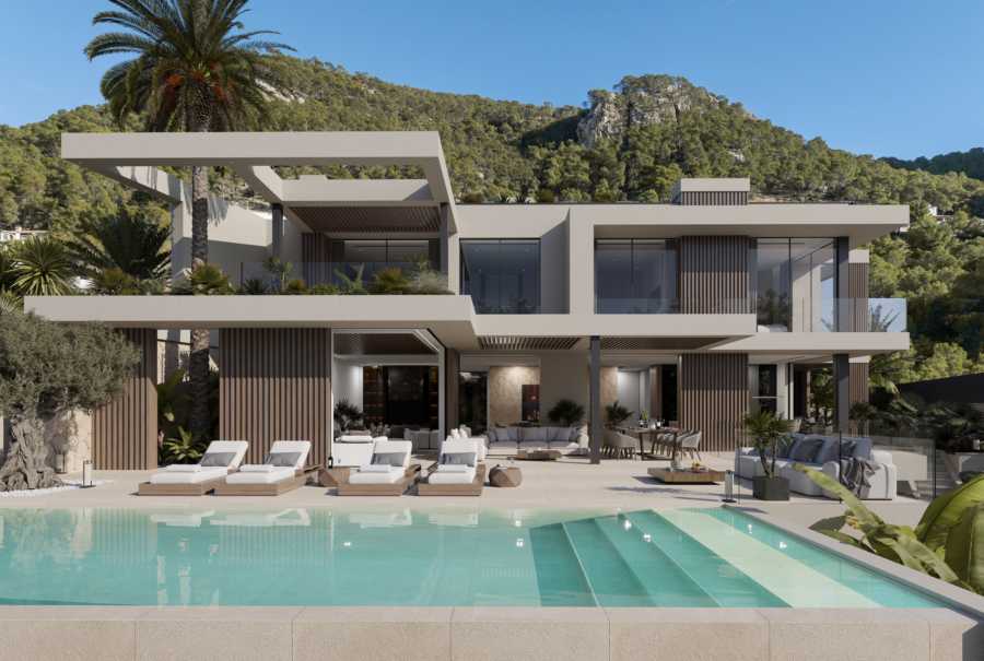 Projekt: Villa mit Pool